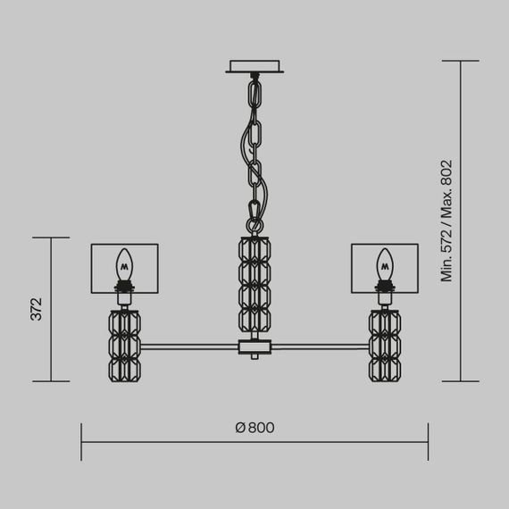 Подвесная люстра Maytoni Talento DIA008PL-07CH