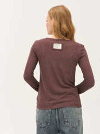 Лонгслив Slim Fit "Шоколад" женский