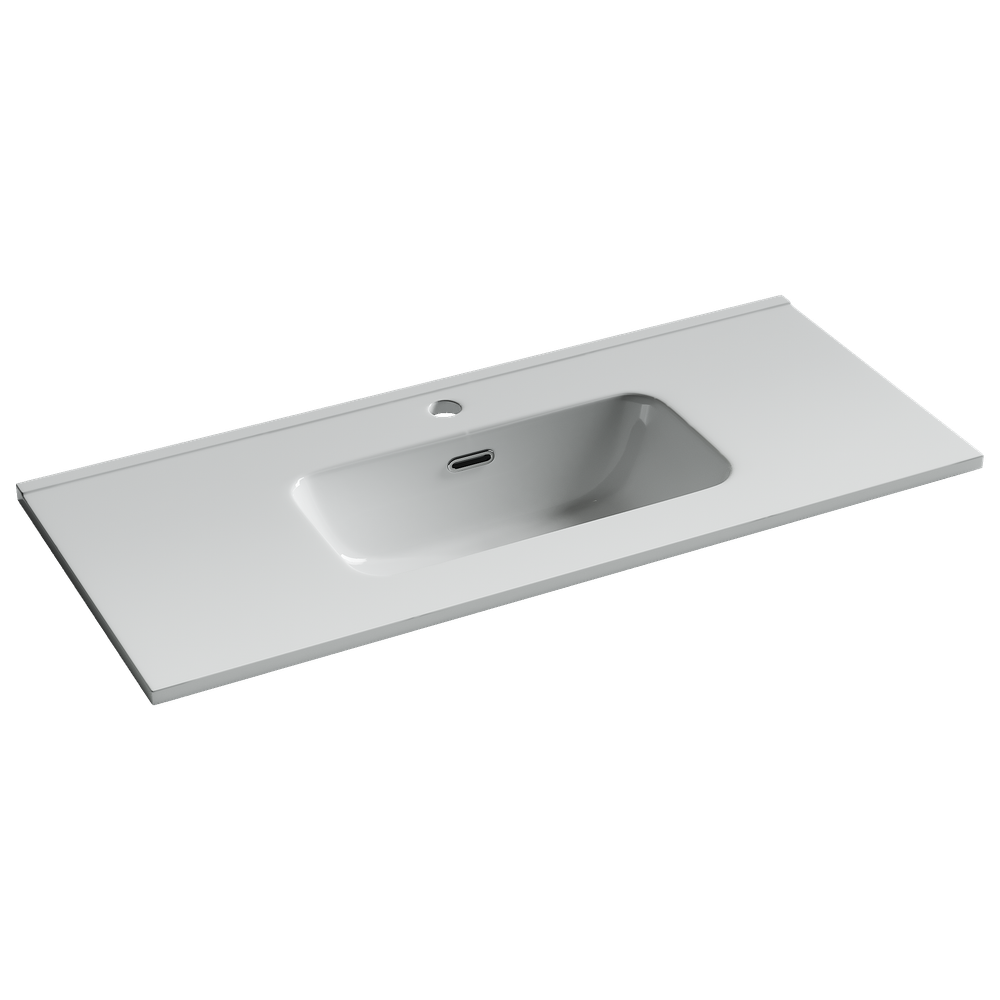 CN7030 Раковина мебельная накладная Compact 910x395x170, цвет белый