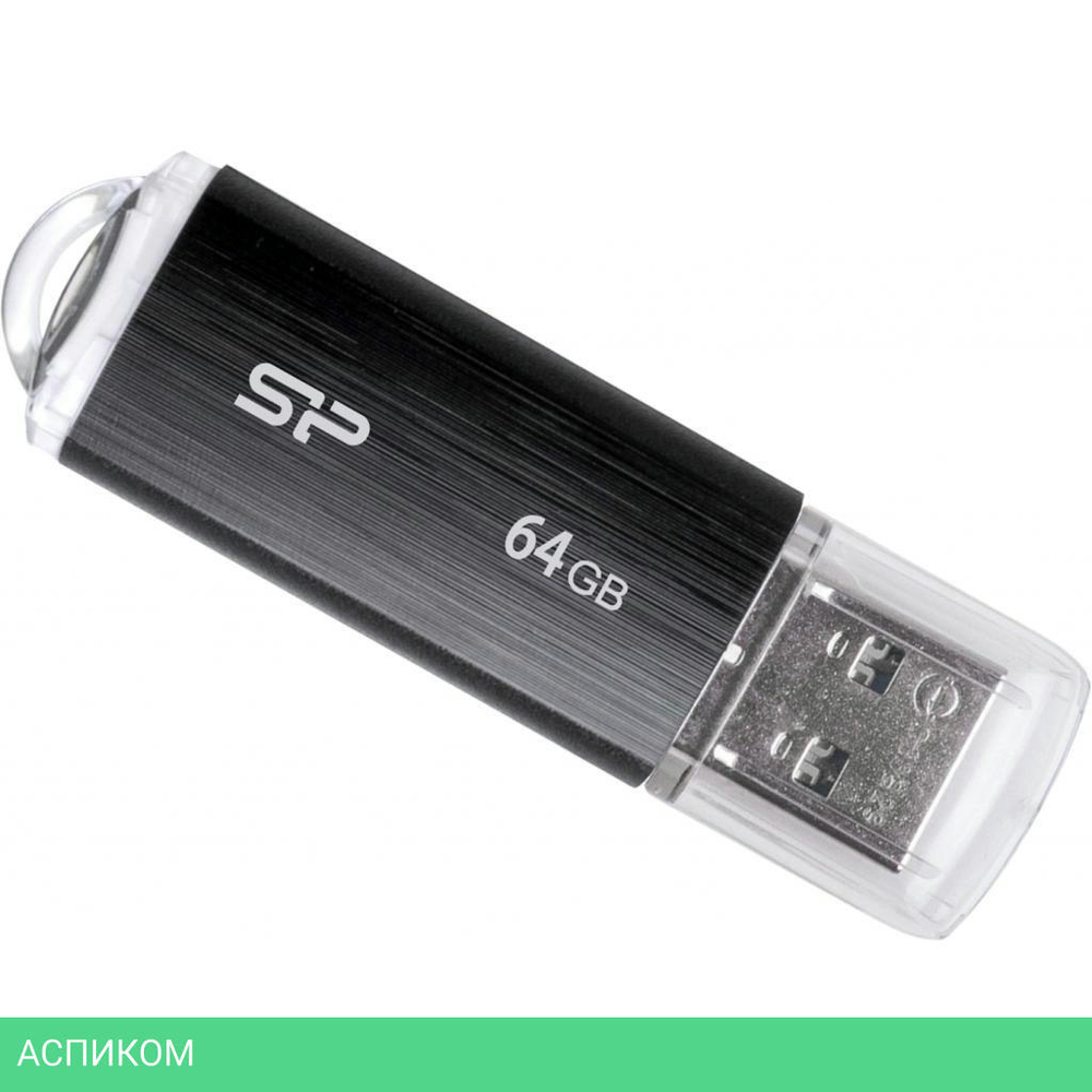 USB Flash-накопитель Silicon-Power Ultima U02 64Gb Black (SP064GBUF2U02V1K)