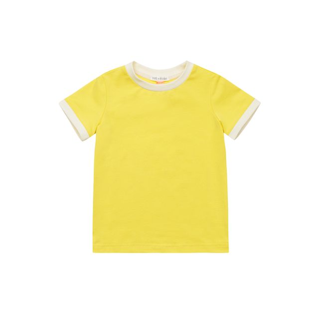 Футболка лимон/сливочный