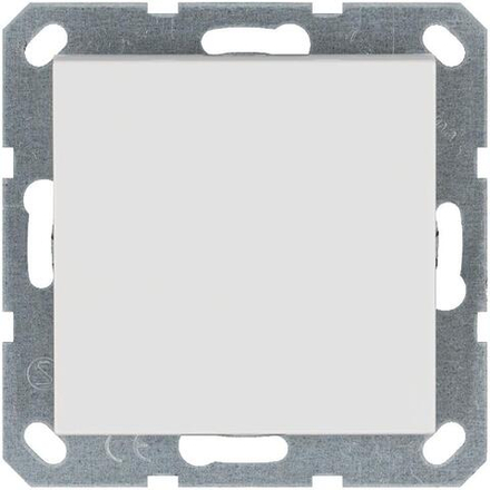 Переключатель проходной 1-кл. 10А IP20 механизм бел. глянцевый Jasmart G3012W