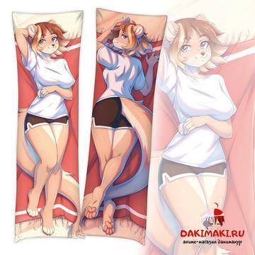 Дакимакура фурри Выдра девочка арт. 1282