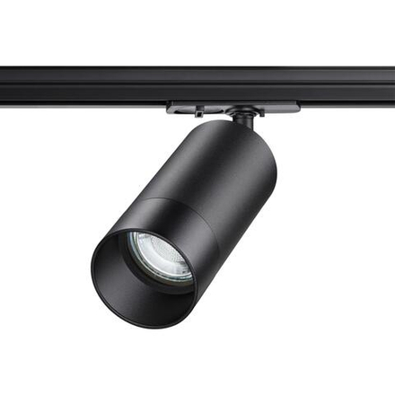 370861 PORT NT22 202 черный Светильник трековый однофазный двухжильный IP20 GU10 9W 220V SLIM