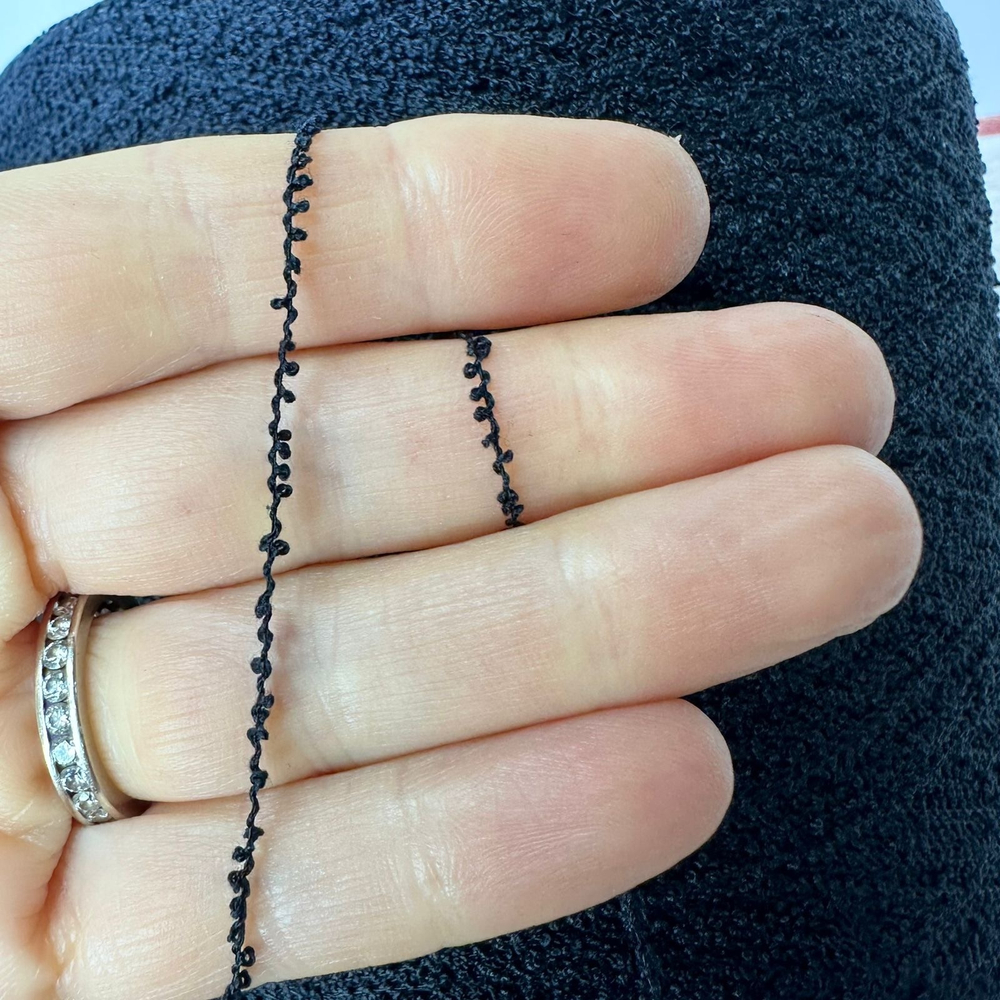 SILK BOUCLETTE - Botto Giuseppe; 65% шелк, 35% п/а; 800м/100гр, (0/8000); букле; col. NERO S713