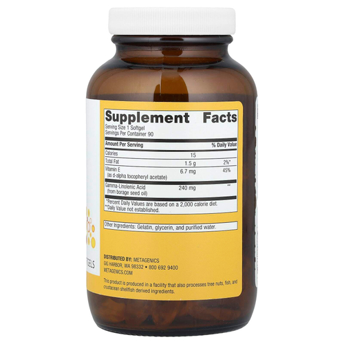 Metagenics, OmegaGenics®, ГЛК 240, 90 мягких таблеток