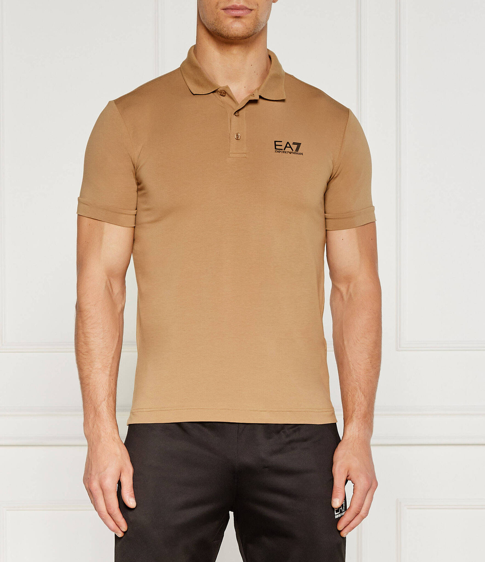 Поло EA7 - коричневый(8NPF14 PJVQZ)