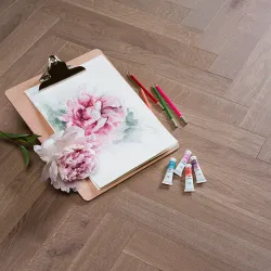 Инженерный паркет Coswick Дуб Серый Шпинель (Spinel Grey) Шелковое масло ультраматовое