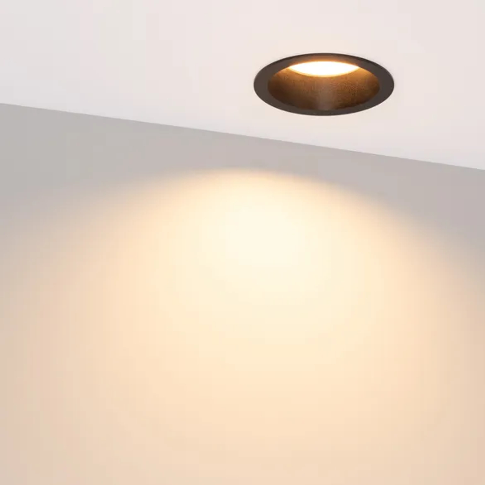 Светильник MS-DROP-BUILT-R105-14W Warm3000 (BK, 85 deg, 230V) (Arlight, IP54 Металл, 5 лет) 041495