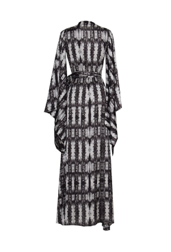 Платье в пол с оригинальными рукавами 33-15SS