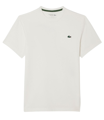 Мужская теннисная футболка Lacoste Ultra Dry Tennis Heritage Print - white