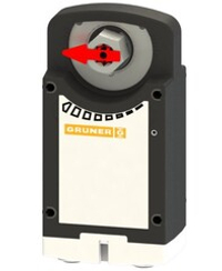 Электропривод Gruner 360-230-20-S2-8F12 с возвратной пружиной