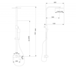 Душевая стойка ABBER Daheim AF8220SPL без излива, сатин