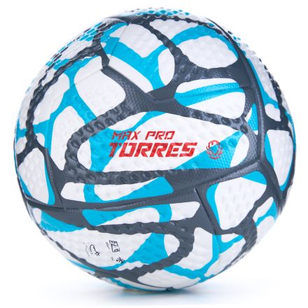 Мяч футб. TORRES MAX Pro, F323415, р.5, EПУ (микрофибра),4 сл, 12 п, термосшивка, бело-голубой