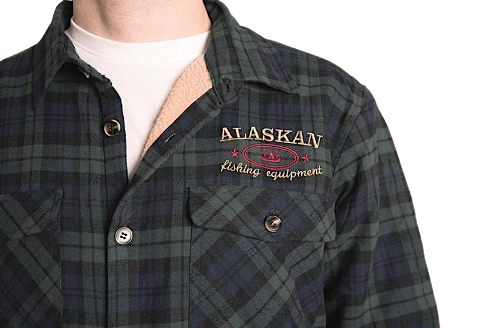 Рубашка Alaskan AFSBLC с меховой подкладкой Синяя Клетка -