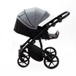 Детская универсальная коляска Adamex MOBI LUX PS-113 (2в1) Серый, Серая экокожа