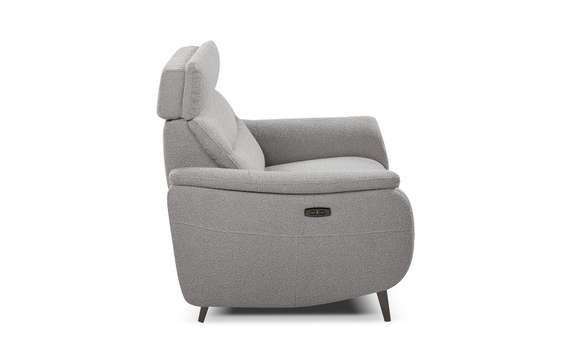 Кресло-реклайнер Level, серое букле