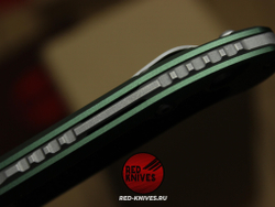 Нож Microtech GRN LUDT Gen III Standard S/E - клинок серый, зеленая рукоять