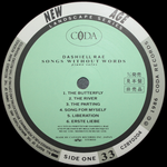 Dashiell Rae / Songs Without Words - Piano Solos (LP)