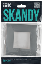 SKANDY Рамка 1-местная SK-F01Gr серый IEK