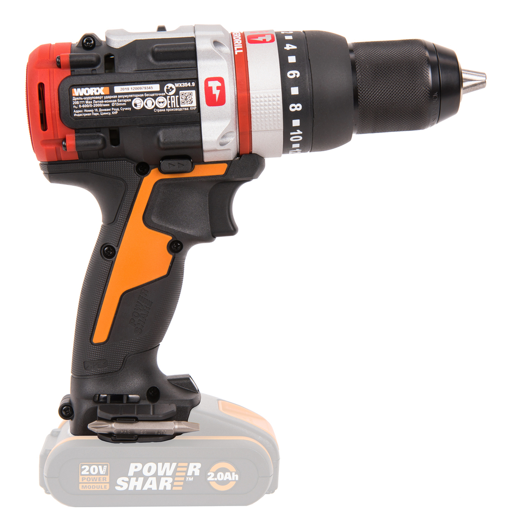 Дрель-шуруповерт ударная аккумуляторная WORX WX354
