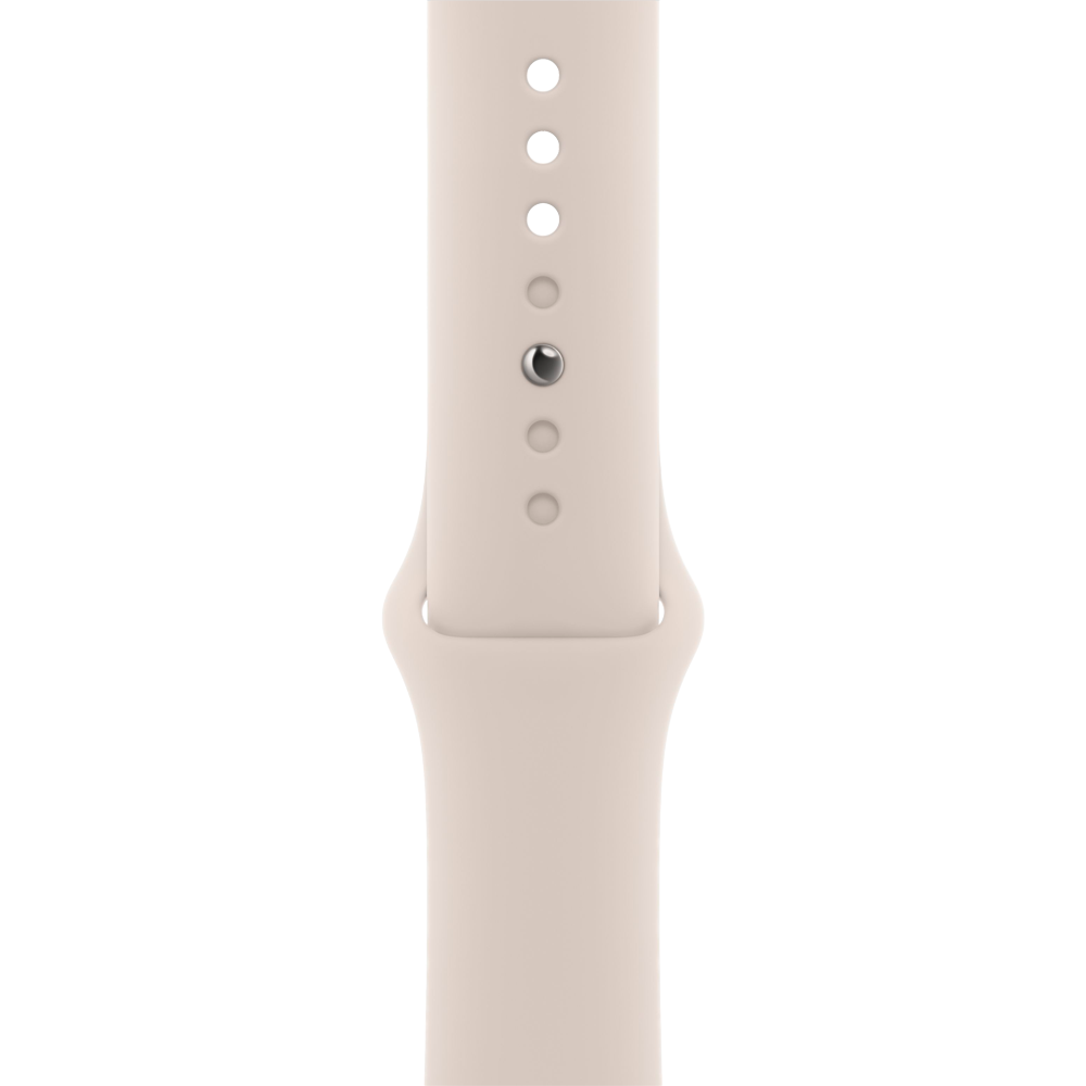 Умные часы Apple Watch Series 8 GPS, 45mm, Aluminium Case with Sport Band S/M, Starlight (Сияющая звезда)