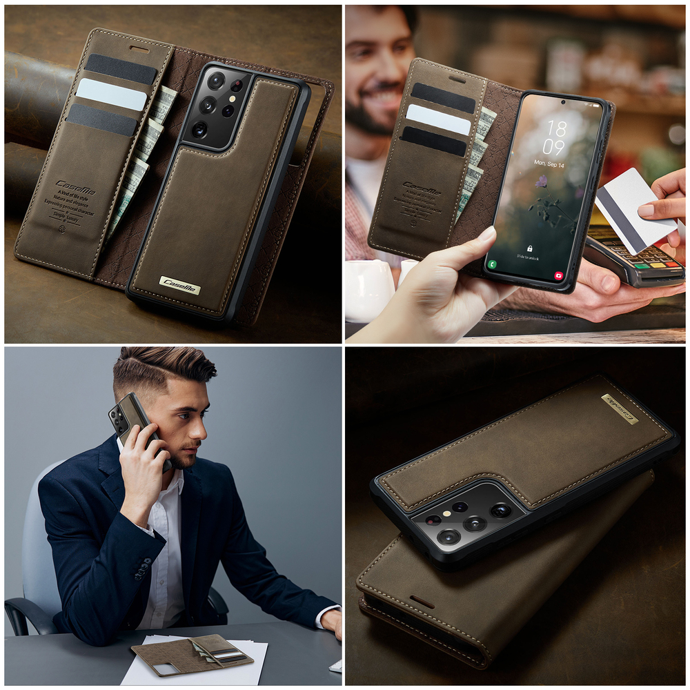 Чехол-кошелек CaseMe 2 in 1 MagSafe Samsung Galaxy S21 Ultra
