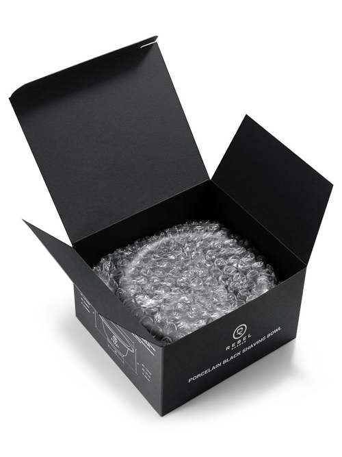 REBEL BARBER Black Matt Shaving Bowl - Фарфоровая чаша для бритья