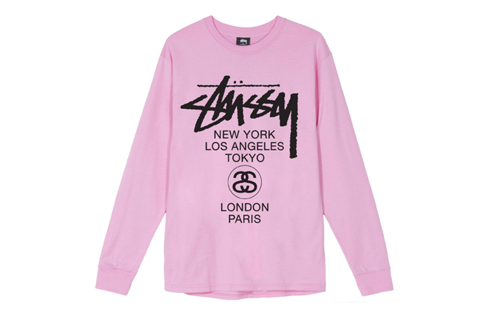 Толстовки Stussy World Tour Ls T, 3993514