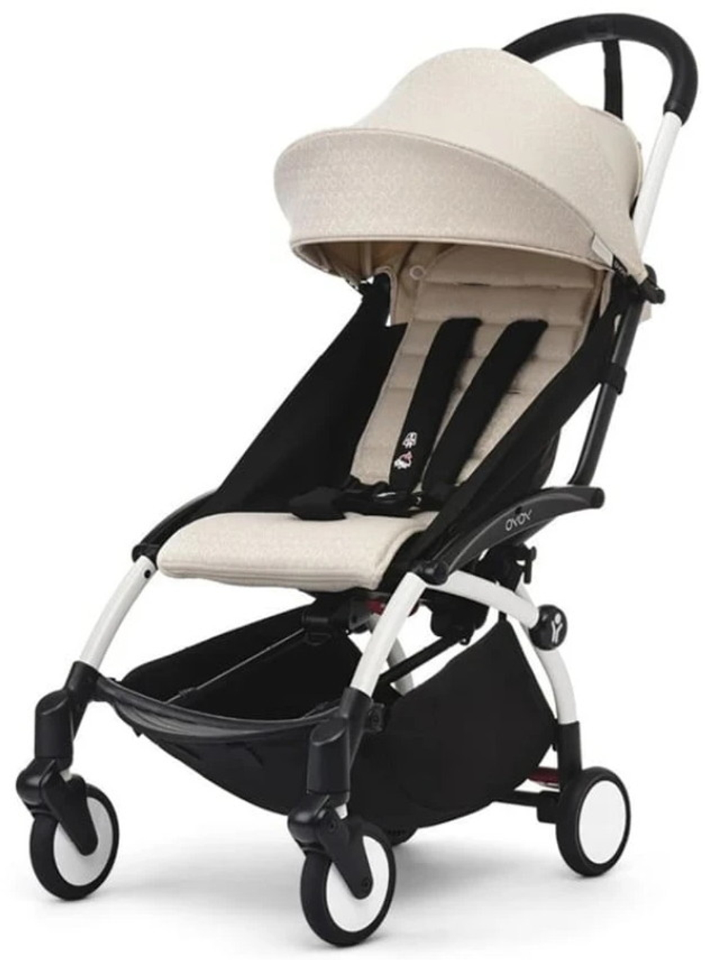 Коляска прогулочная Stokke YOYO3 рама белая White Bonpoint Beige
