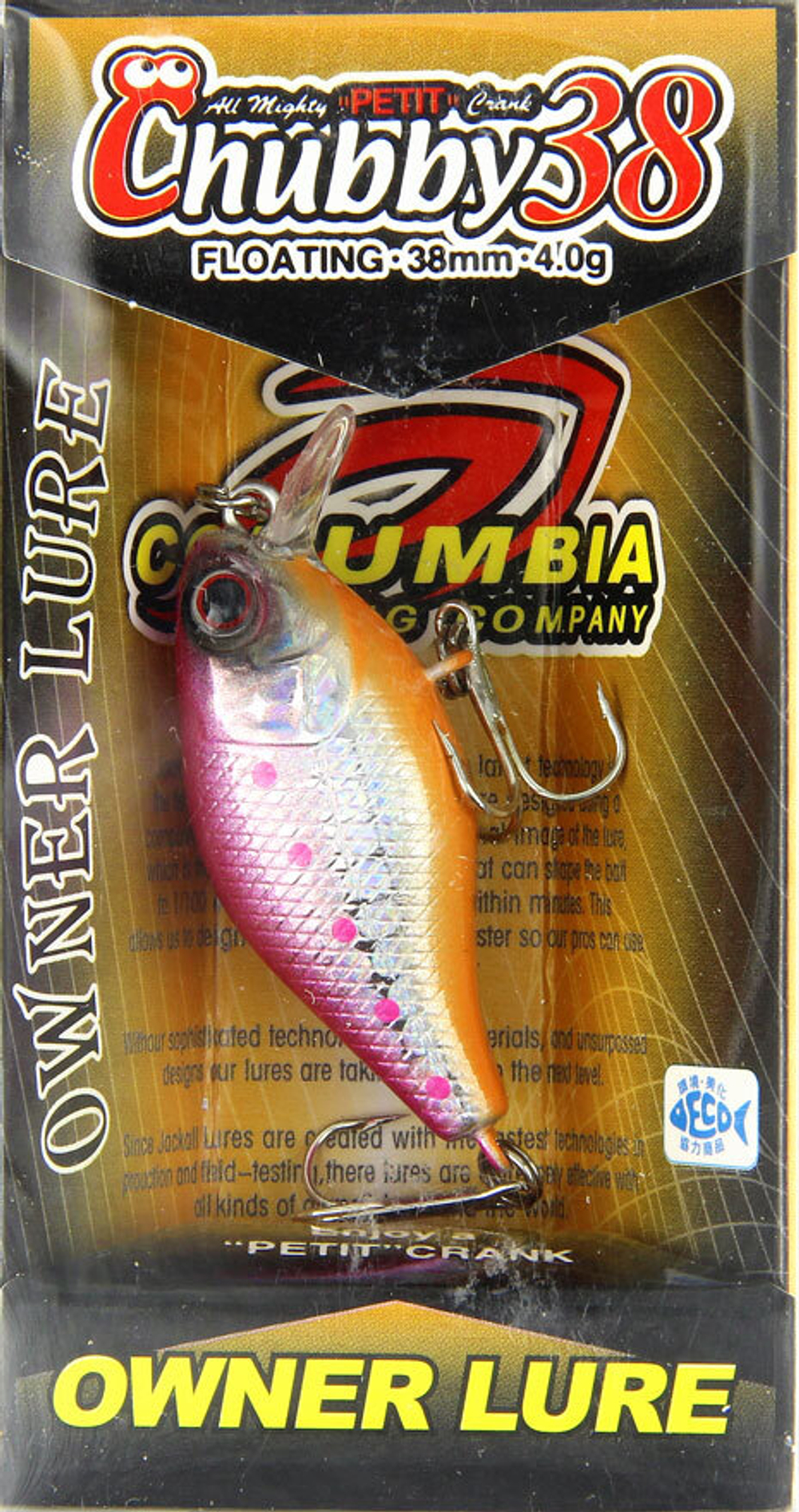 Воблер Columbia Crank Chubby 38mm 4gr цв.02