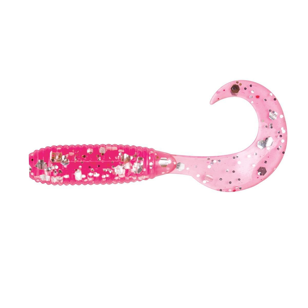 Твистер несъедоб. Тiny Credo 1,55"/4 см Silver Sparkles & Pink 100шт. (HS-8-035-N) Helios
