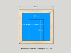 Купель для бани и улицы 203*203