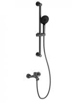 Смеситель для ванны с душевым гарнитуром WONZON & WOGHAND, Темный графит (WW-4560-BGG)