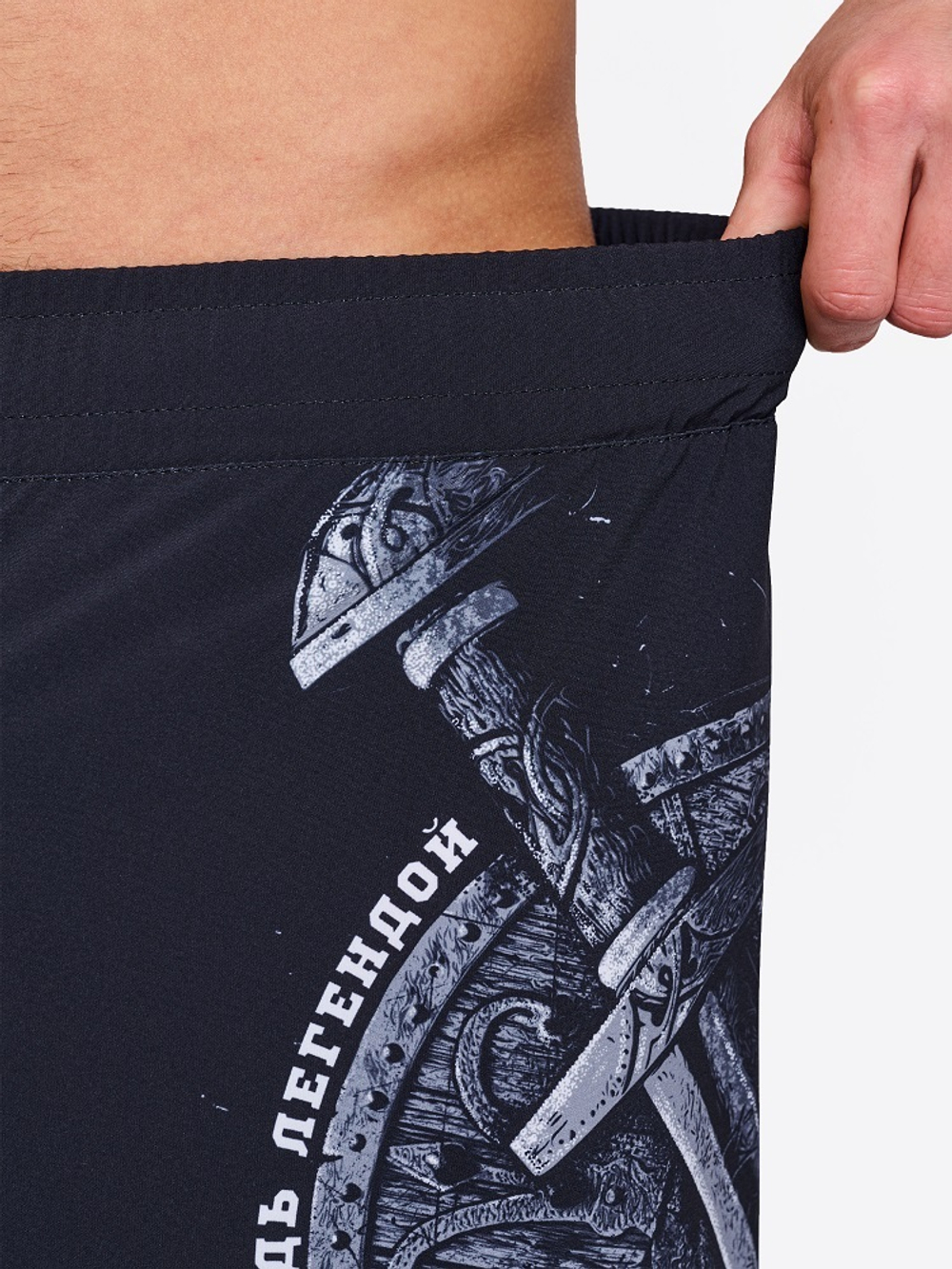 Шорты спортивные тренировочные Legenda Щит и Меч черный