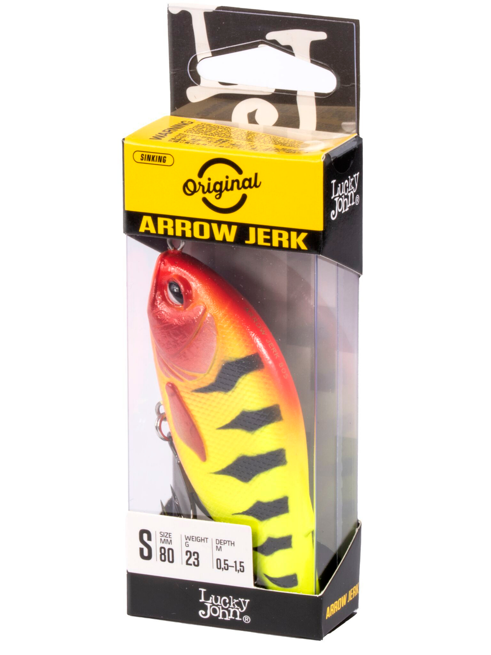 Воблер тонущий LJ ORIGINAL ARROW JERK 8 см, цвет 019