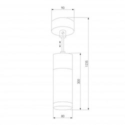 Подвесной светильник Eurosvet Double Topper 50135/1 LED хром/черный жемчуг