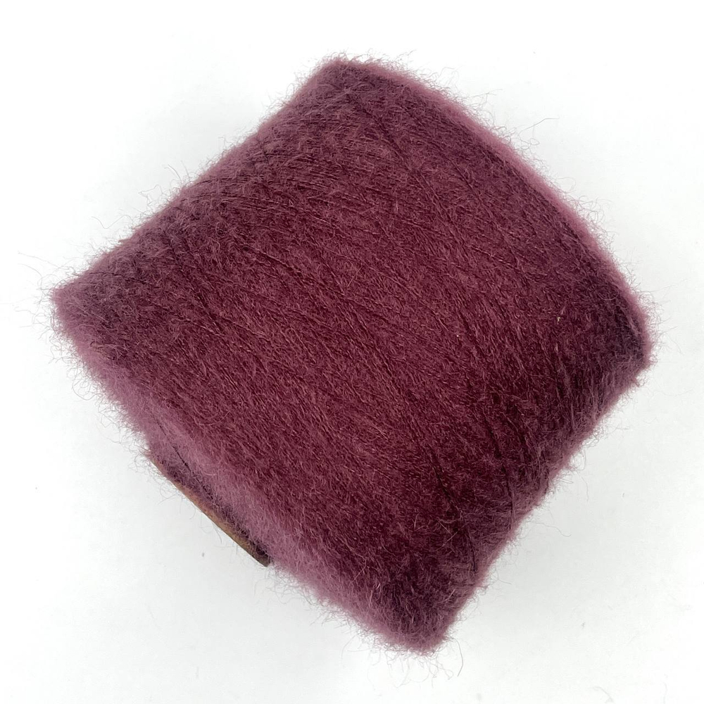 Кид-мохер 70%, шелк 18%, па 12%, 1000м/100г, ягодный сорбет