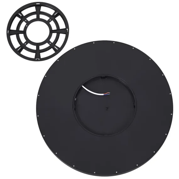 7660/48L MITRA LED SN 087 Светильник пластик/белый/черный LED 48Вт 3000/4000K D600 IP40 ALFA BLACK