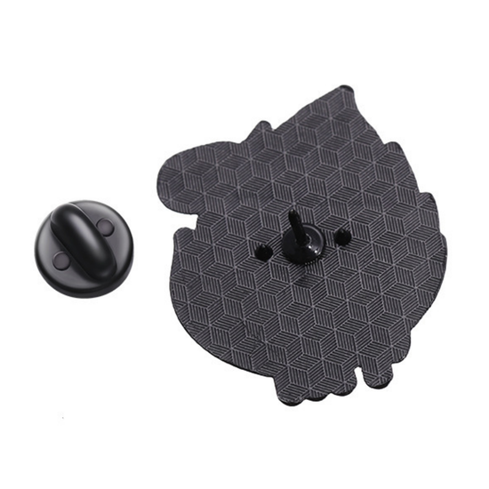 Значок металлический Все прекрасно This is fine. Кошка, рр 3,3х2,7см