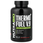 NutraBio, Thermo Fuel V.9, 180 растительных капсул