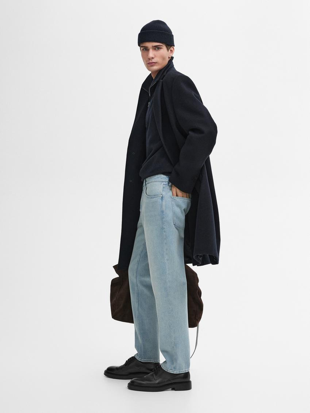 Massimo Dutti Зауженные джинсы из 100% хлопка, индиго