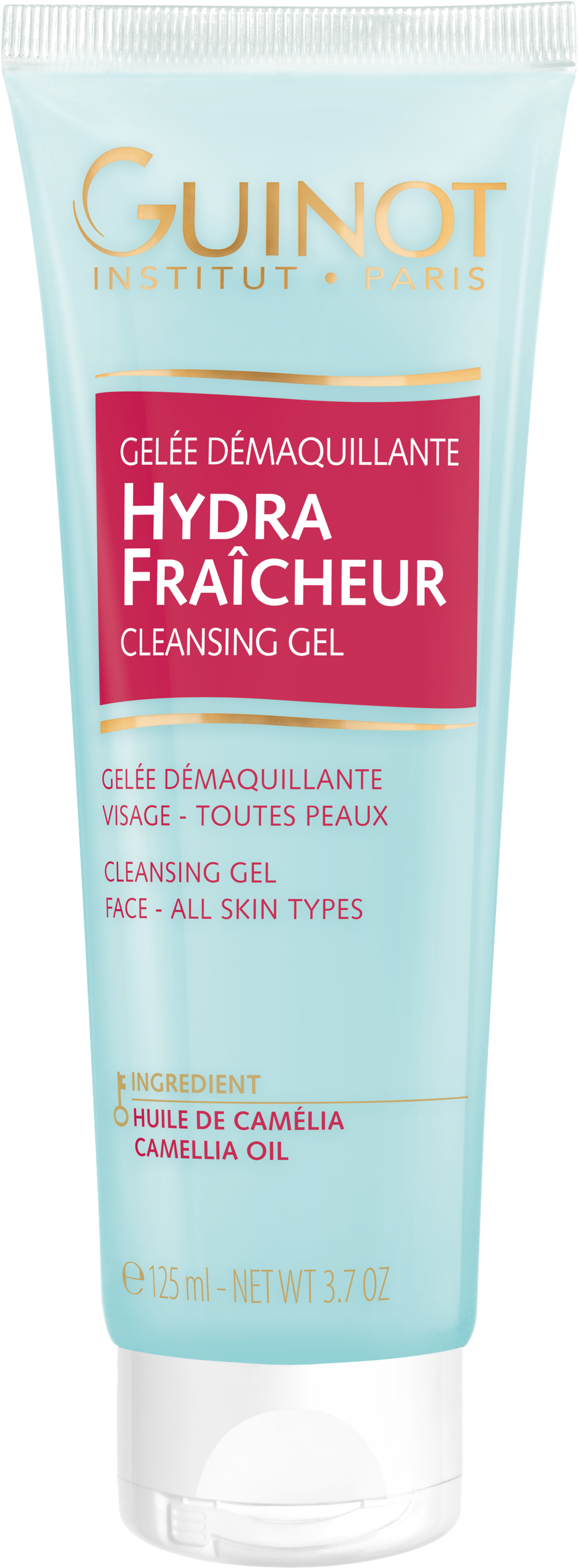 Hydra Fraicheur Cleansing Gel Очищающий гель с нежным цветочно-фруктовым ароматом и уникальной освежающей текстурой флюида, трансформирующейся при нанесении на кожу сначала в масло, а затем при добавлении воды в молочко. Предназначен для глубокого очищения кожи всех типов и удаления макияжа, в том числе водостойкого.