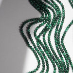 Малахит натуральный, бусины в форме шара 3,2мм