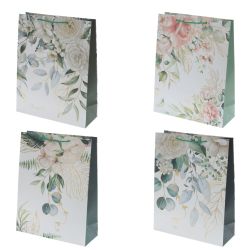 GAEM Пакет подарочный L (бумага 210г/м2, блок микс 12шт), L31 W12 H40 см, 4в.