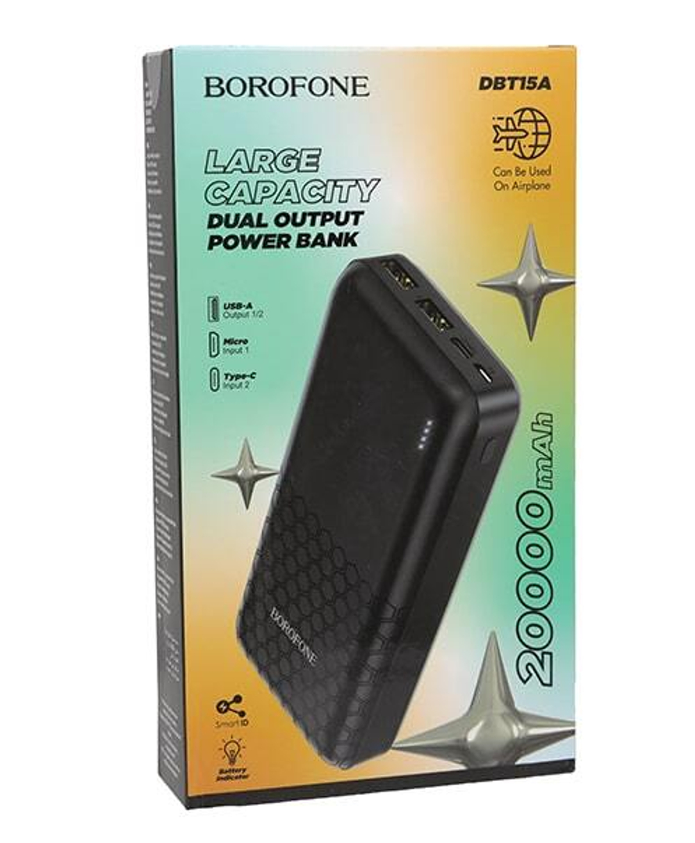 Портативный аккумулятор BOROFONE DBT15A 20000 mAh (черный)