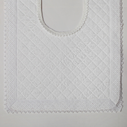 Коврик для унитаза 50х60 Old Florence Buratto белый  Италия