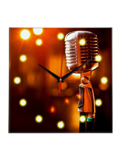Настенные часы "microphone" Декор для дома, подарок