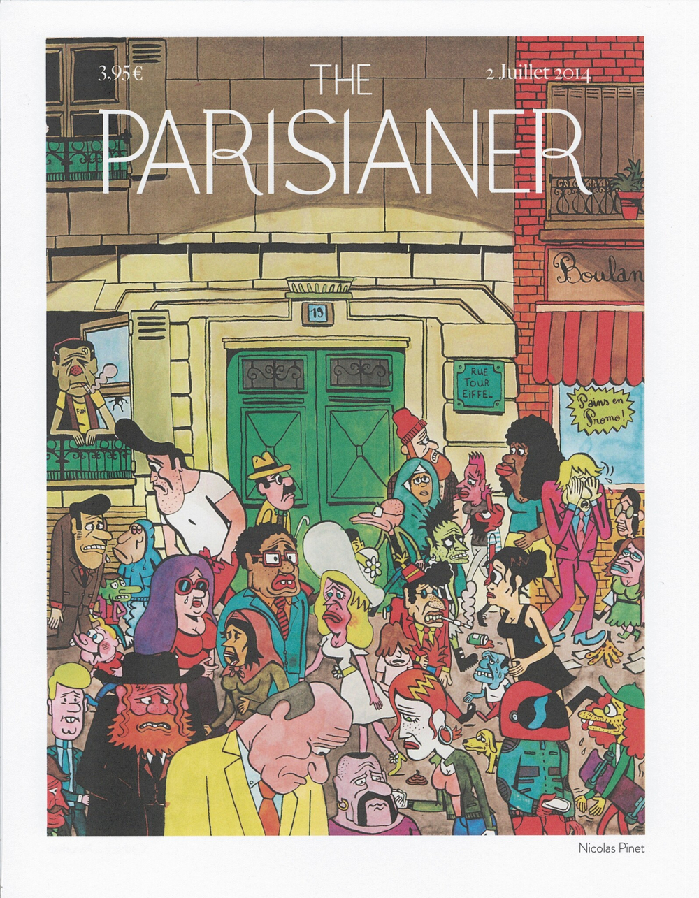 Постер журнала The Parisianer 02-07-2014, двойной