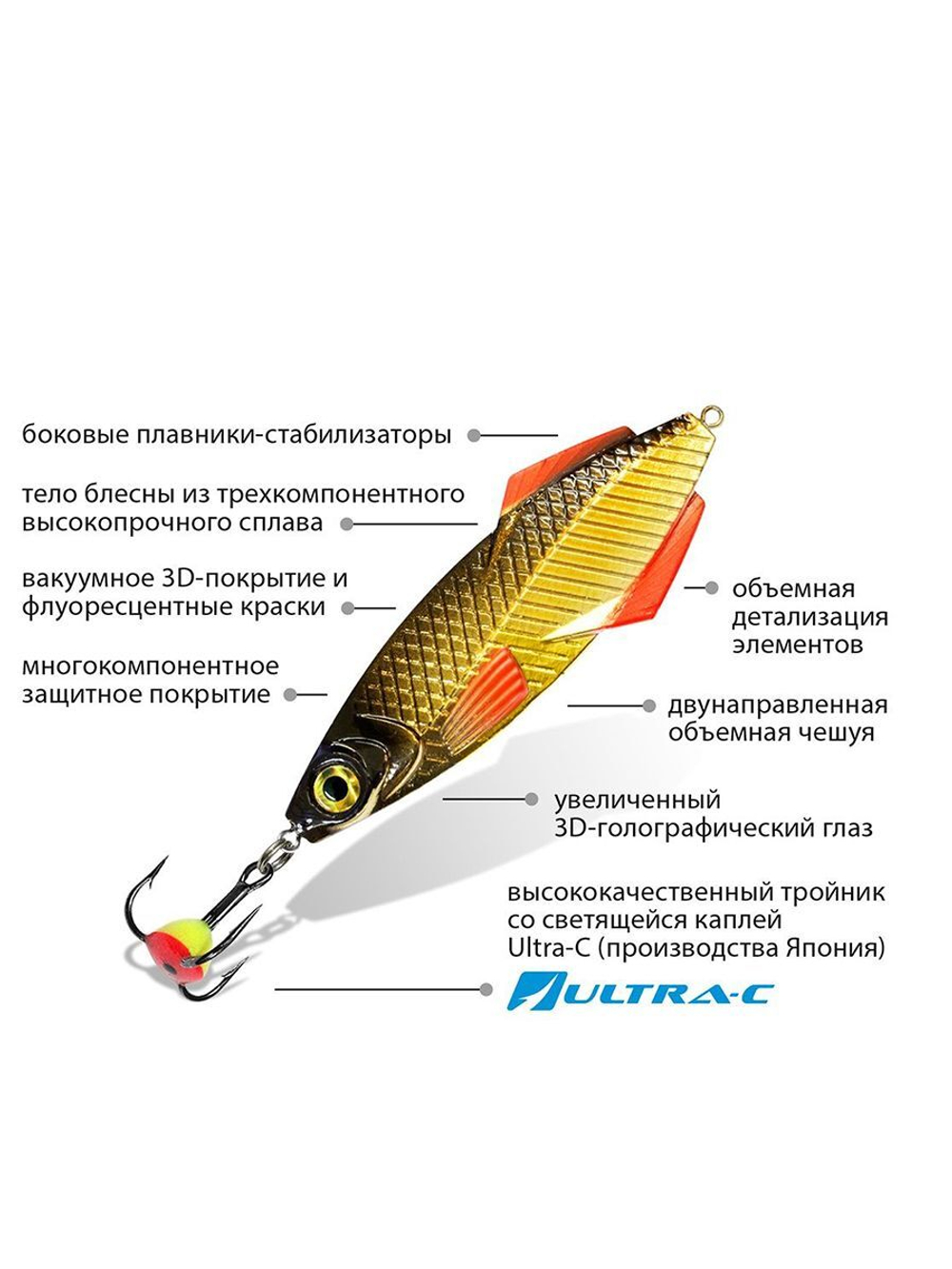 Блесна зимняя КАРЕЛИЯ NEW 36,0g, цвет 05, 2 шт